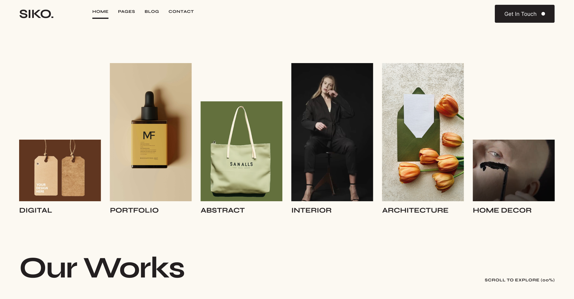 Projects Horizontal 6 Columns